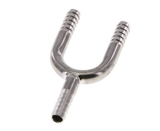 6 mm (1/4'') Stainless Steel 1.4301 Tee Hose Connector [2 Pieces]