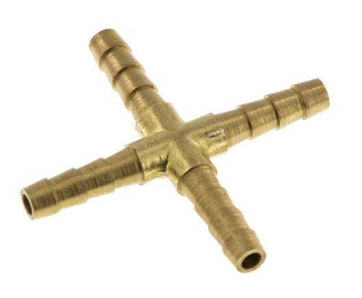 5 mm Brass Cross Hose Connector [2 Pieces]