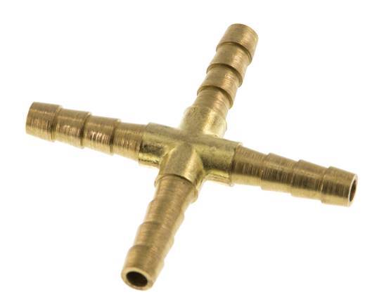 5 mm Brass Cross Hose Connector [2 Pieces]