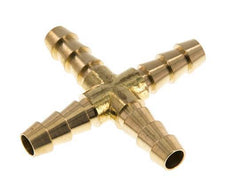 8 mm (5/16'') Brass Cross Hose Connector [2 Pieces]