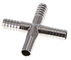 9 mm (3/8'') Stainless Steel 1.4301 Cross Hose Connector