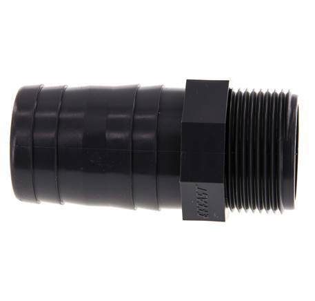 40 mm & G1-1/4'' PVC-U Hose Barb Male 92mm EN 1452-3 [2 Pieces]