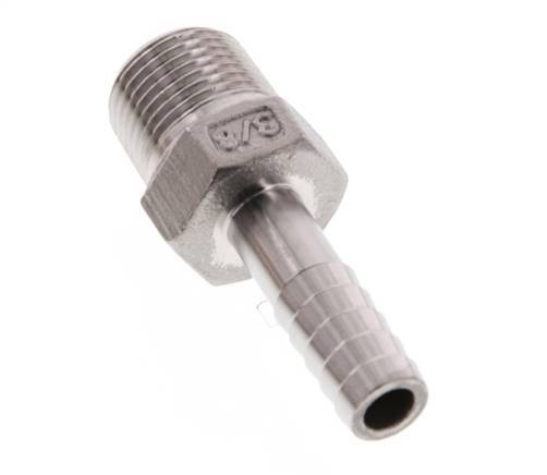 9 mm (3/8'') & 3/8''NPT Stainless Steel 1.4408 Hose Barb Male [2 Pieces]