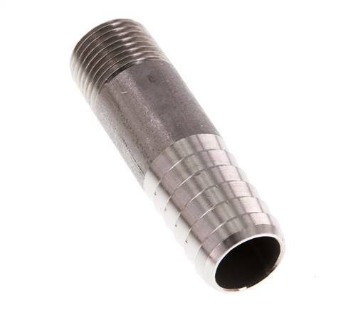 19 mm (3/4'') & R1/2'' Stainless Steel 1.4571 Hose Barb Male 70mm
