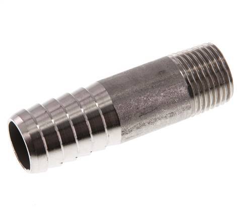 19 mm (3/4'') & R1/2'' Stainless Steel 1.4571 Hose Barb Male 70mm