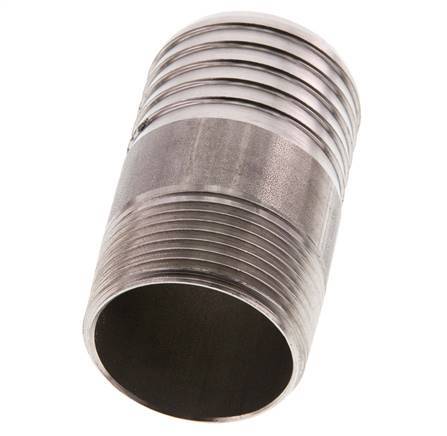 40 mm & R1-1/4'' Stainless Steel 1.4571 Hose Barb Male 70mm