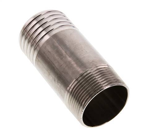 50 mm (2'') & R1-1/2'' Stainless Steel 1.4571 Hose Barb Male 100mm
