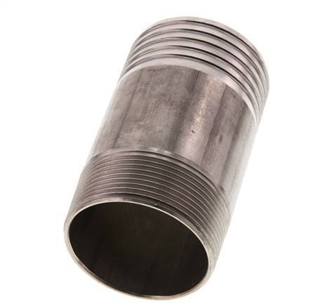 60 mm & R2'' Stainless Steel 1.4571 Hose Barb Male 100mm