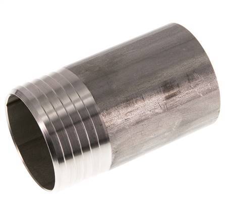 60 mm & 60.3 mm (2'') Stainless Steel 1.4571 Hose Barb Welding End 100mm