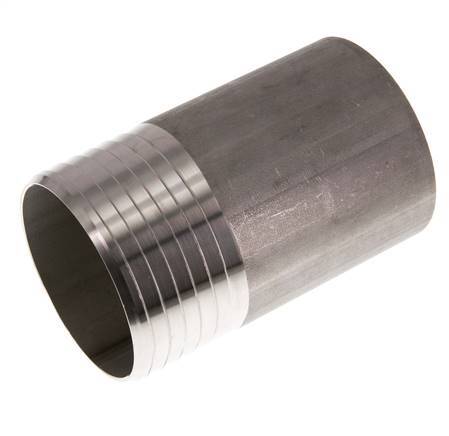 75 mm (3'') & 76.1 mm (2-1/2'') Stainless Steel 1.4571 Hose Barb Welding End 120mm