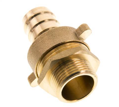 19 mm (3/4'') & G3/4'' Brass Hose Barb Male Flat Sealing NBR Wing Nut