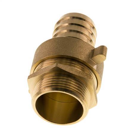 32 mm (1-1/4'') & G1-1/4'' Brass Hose Barb Male Flat Sealing NBR Wing Nut