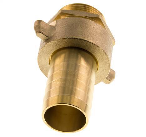 38 mm (1-1/2'') & G1-1/2'' Brass Hose Barb Male Flat Sealing NBR Wing Nut