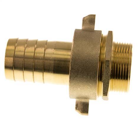 38 mm (1-1/2'') & G1-1/2'' Brass Hose Barb Male Flat Sealing NBR Wing Nut