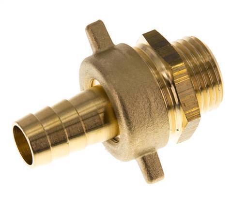 13 mm (1/2'') & G1/2'' Brass Hose Barb MaleConical Sealing NBR Wing Nut