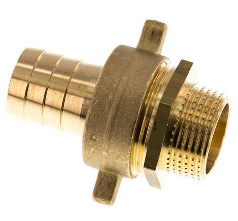 25 mm (1'') & G1'' Brass Hose Barb MaleConical Sealing NBR Wing Nut