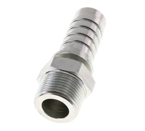 25x40 mm & R1'' zink plated Steel Hose Pillar with Male Threads DIN EN 14423