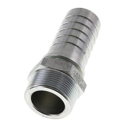 38x54 mm & R1-1/2'' zink plated Steel Hose Pillar with Male Threads DIN EN 14423