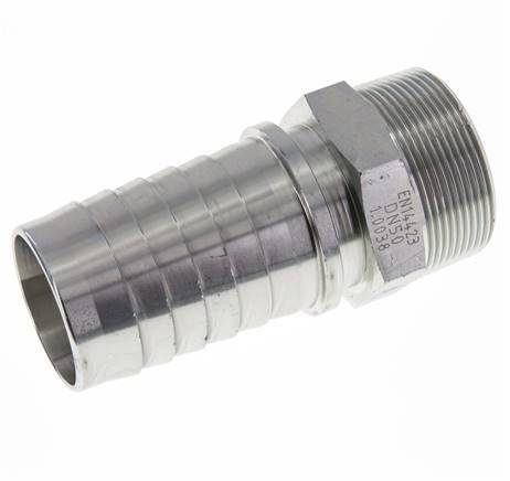 50x68 mm & R2'' zink plated Steel Hose Pillar with Male Threads DIN EN 14423
