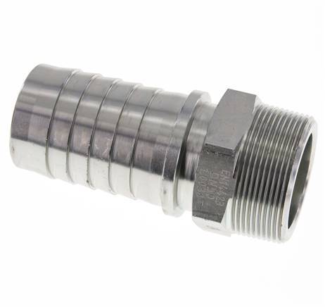 50x68 mm & R2'' zink plated Steel Hose Pillar with Male Threads DIN EN 14423