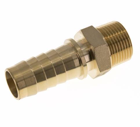 25x40 mm & R1'' Brass Hose Pillar with Male Threads DIN EN 14423