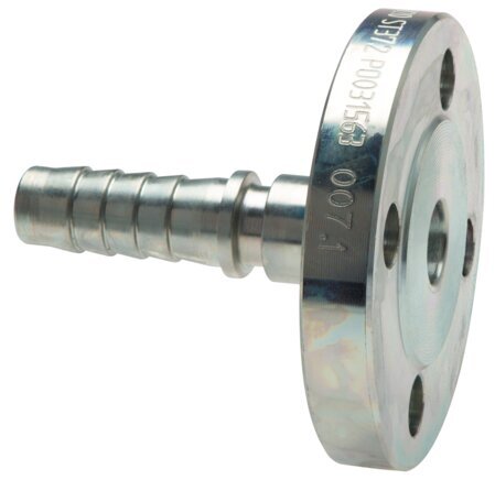 32x48 mm zink plated Steel Hose Pillar with Flange PN 10/16 DIN EN 14423 / DIN 2826
