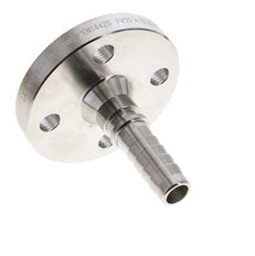 19x33 mm Stainless Steel 1.4401 Hose Pillar with Flange PN 10/16/25/40 DIN EN 14423 / DIN 2826