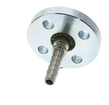 13x25 mm zink plated Steel Hose Pillar with Turnable Flange PN 10/16/25/40 DIN EN 14423 / DIN 2826