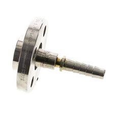 13x25 mm Stainless Steel 1.4401 Hose Pillar with Turnable Flange PN 10/16/25/40 DIN EN 14423 / DIN 2826