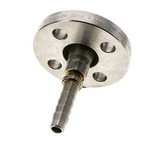 13x25 mm Stainless Steel 1.4401 Hose Pillar with Turnable Flange PN 10/16/25/40 DIN EN 14423 / DIN 2826