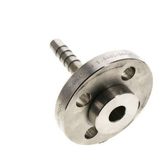 13x25 mm Stainless Steel 1.4401 Hose Pillar with Turnable Flange PN 10/16/25/40 DIN EN 14423 / DIN 2826