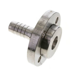 25x40 mm Stainless Steel 1.4401 Hose Pillar with Turnable Flange PN 10/16/25/40 DIN EN 14423 / DIN 2826