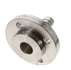 25x40 mm Stainless Steel 1.4401 Hose Pillar with Turnable Flange PN 10/16/25/40 DIN EN 14423 / DIN 2826