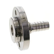 25x40 mm Stainless Steel 1.4401 Hose Pillar with Turnable Flange PN 10/16/25/40 DIN EN 14423 / DIN 2826