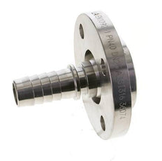 25x40 mm Stainless Steel 1.4401 Hose Pillar with Turnable Flange PN 10/16/25/40 DIN EN 14423 / DIN 2826
