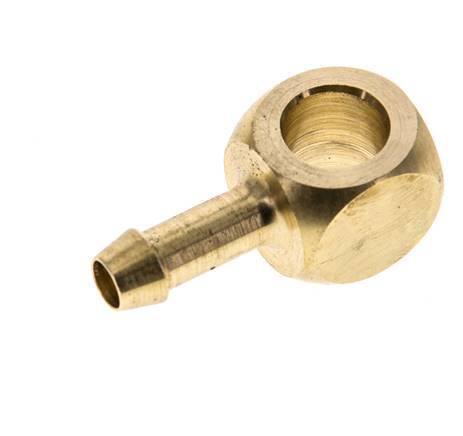 6 mm (1/4'') & G1/8'' Brass Banjo Fitting with Hose Barb [2 Pieces]