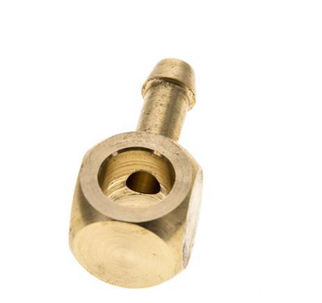 6 mm (1/4'') & G1/8'' Brass Banjo Fitting with Hose Barb [2 Pieces]