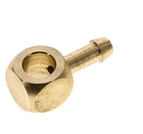 6 mm (1/4'') & G1/8'' Brass Banjo Fitting with Hose Barb [2 Pieces]