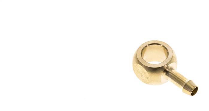 6 mm (1/4'') & G1/4'' Brass Banjo Fitting with Hose Barb [2 Pieces]