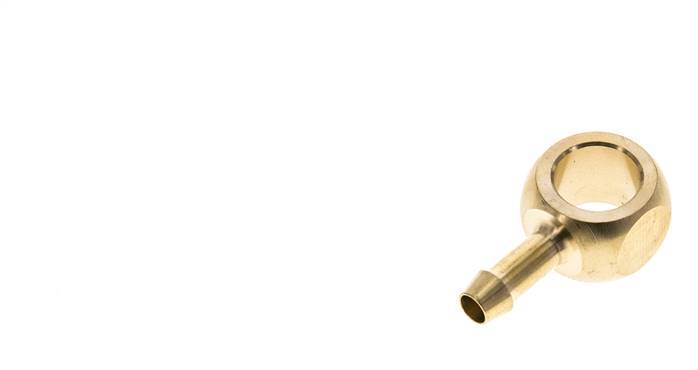 6 mm (1/4'') & G1/4'' Brass Banjo Fitting with Hose Barb [2 Pieces]