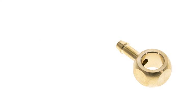 6 mm (1/4'') & G1/4'' Brass Banjo Fitting with Hose Barb [2 Pieces]