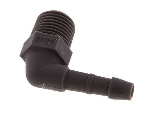 4 mm & R1/8'' PA 6 Elbow Hose Barb with Male Threads [20 Pieces]