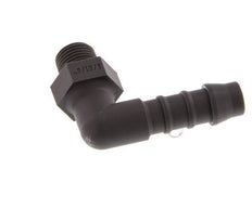8 mm (5/16'') & R1/8'' PA 6 Elbow Hose Barb with Male Threads [5 Pieces]