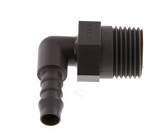 8 mm (5/16'') & R1/2'' PA 6 Elbow Hose Barb with Male Threads [5 Pieces]