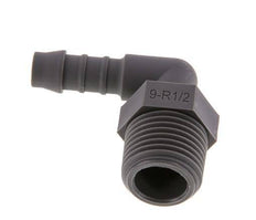 9 mm (3/8'') & R1/2'' PA 6 Elbow Hose Barb with Male Threads [5 Pieces]