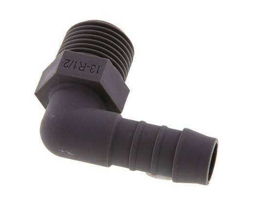 13 mm (1/2'') & R1/2'' PA 6 Elbow Hose Barb with Male Threads [5 Pieces]