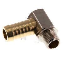 13 mm (1/2'') & R1/4'' Brass Elbow Hose Barb with Male Threads