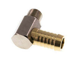 13 mm (1/2'') & R1/4'' Brass Elbow Hose Barb with Male Threads