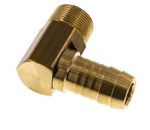 19 mm (3/4'') & M24x1.5 (taper) Brass Elbow Hose Barb with Male Threads