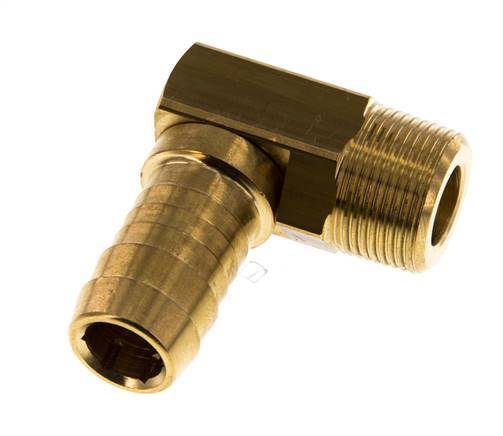 19 mm (3/4'') & M24x1.5 (taper) Brass Elbow Hose Barb with Male Threads
